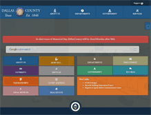 Tablet Screenshot of dallascounty.org